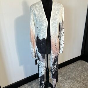 MarlaWynne Black and White Elegant Cardigan